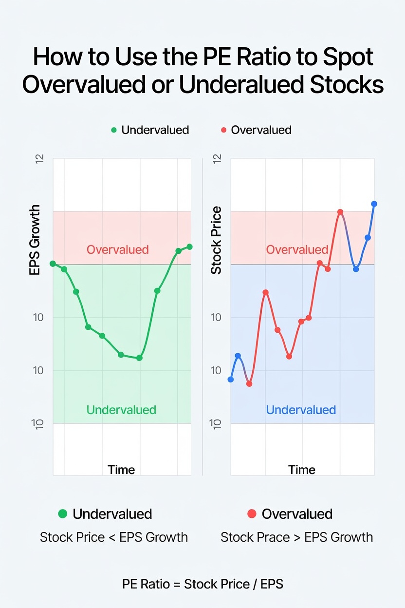 How to Use the PE Ratio to Spot Overvalued or Undervalued Stocks