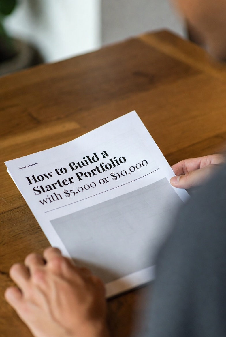 How to Build a Starter Portfolio with $5,000 or $10,000